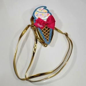 JoJo Siwa Girl Crossbody Purse Sneaker Ice Cream Choss Style.